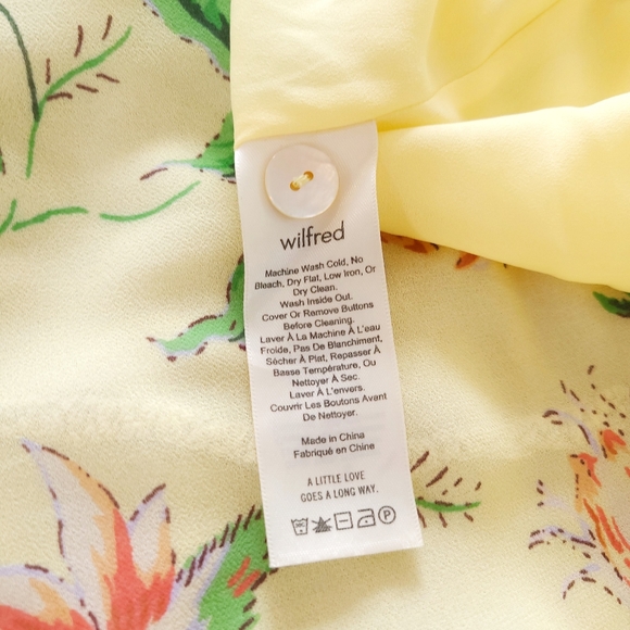 Aritzia Wilfred Destination Square Neck Hawaii Floral Midi Slip Dress - Picture 9 of 16